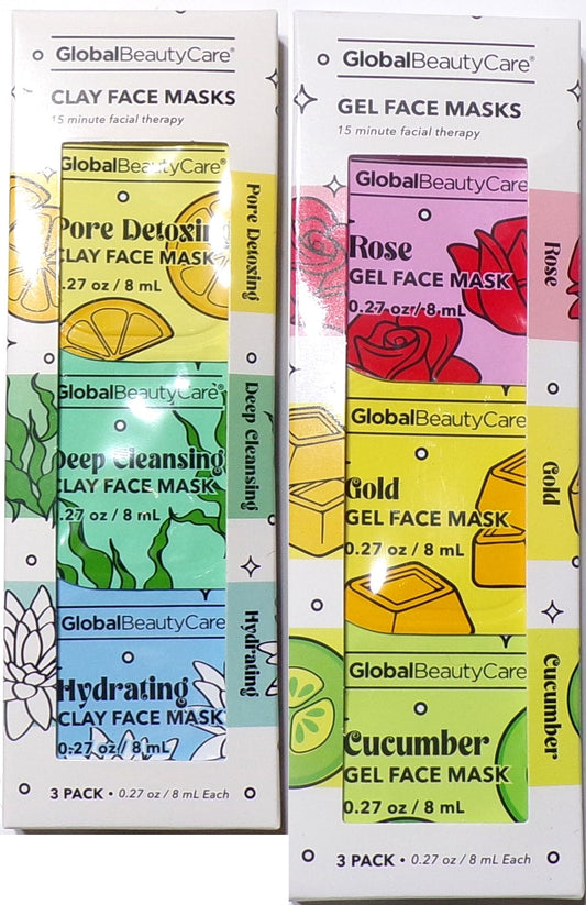 Global Beauty Care Clay & Gel Face Masks