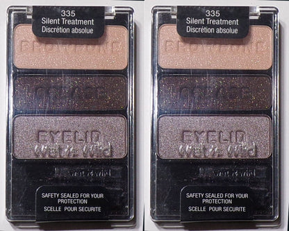 Wet n Wild Color Icon Collection Eyeshadow Trio # 335 Silent Treatment Set of 2