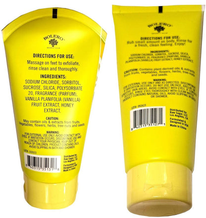 Nourishing Body Scrub & Foot Scrub - Vanilla Bean & Honey (Set of 2 Pack)