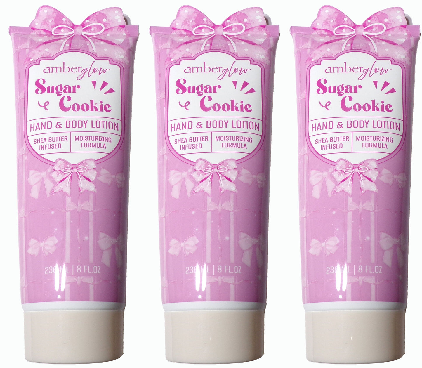 Amber Glow Sugar Cookie Hand & Body Lotion 3-Pack, 24 fl. oz.