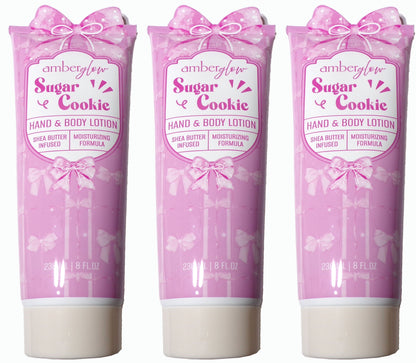 Amber Glow Sugar Cookie Hand & Body Lotion 3-Pack, 24 fl. oz.