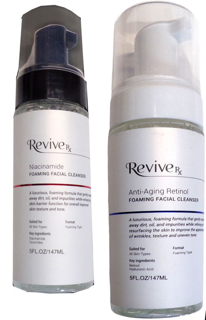 Revive RX - Foaming Facial Cleanser, Niacinamide Foaming Cleanse (Set of 2)