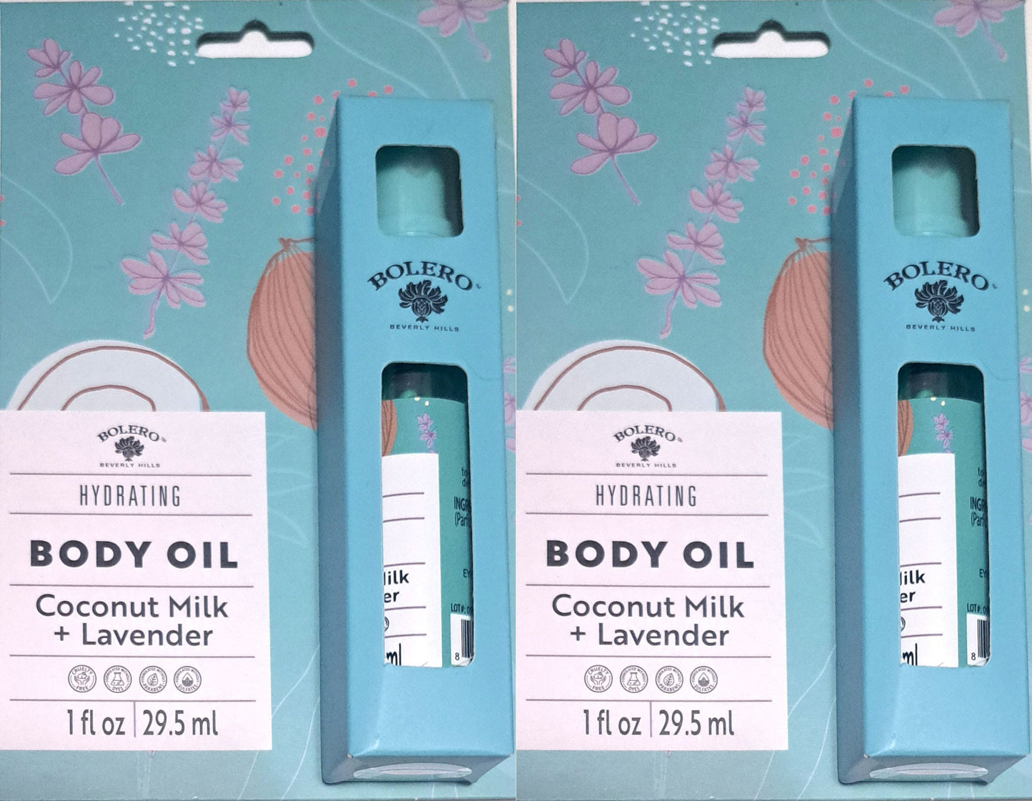 Hydrating Body Oil - Coconut Milk & Lavender for all skin types 1fl oz./29.5ml