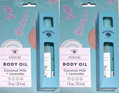 Hydrating Body Oil - Coconut Milk & Lavender for all skin types 1fl oz./29.5ml