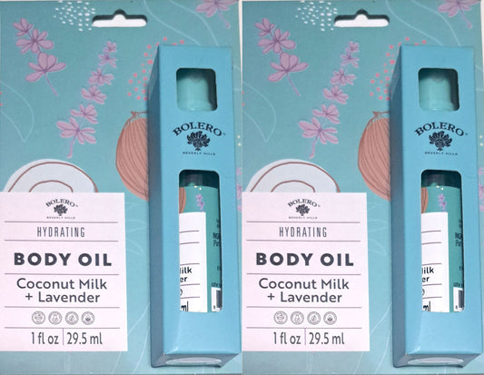 Hydrating Body Oil - Coconut Milk & Lavender for all skin types 1fl oz./29.5ml