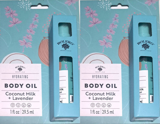 Hydrating Body Oil - Coconut Milk & Lavender for all skin types 1fl oz./29.5ml