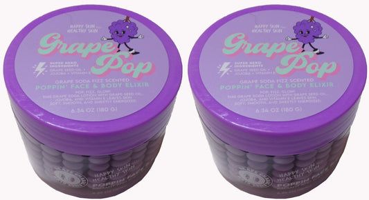 Grape Pop Grape Soda Fizz Scented Poppin' Face & Body Elixir (6.34 oz) Set