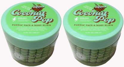 Coconut Pop Coconut Lime Scented Poppin' Face & Body Elixir (6.34 oz) Set
