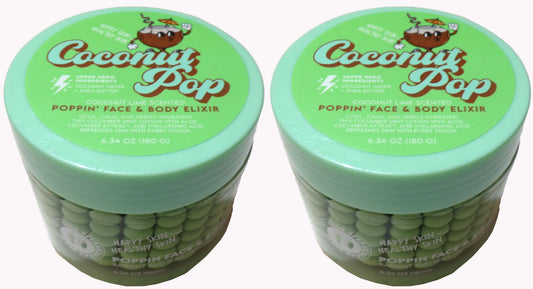 Coconut Pop Coconut Lime Scented Poppin' Face & Body Elixir (6.34 oz) Set