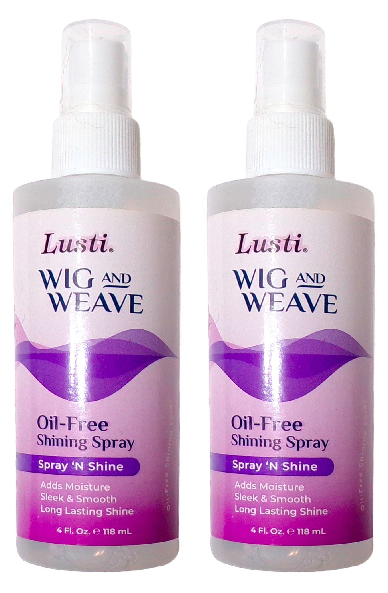 Lusti Wig and Weave Oil-Free Shining Spray 4 oz (Set of 2)