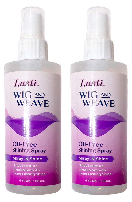 Lusti Wig and Weave Oil-Free Shining Spray 4 oz (Set of 2)