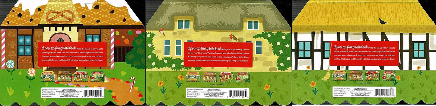 Snow White and the 7 Dwarfs - Children Pop-Up Board Books - (Set of 3 Books)