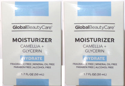 Global Beauty Care Camellia + Glycerin Moisturizer 2-Pack, 1.7 fl. oz. each