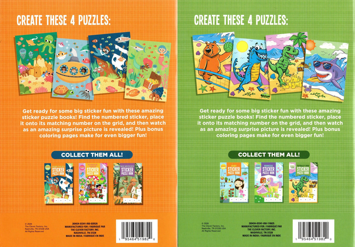 Under the Sea & Totally Rad - Sticker Puzzle Book
