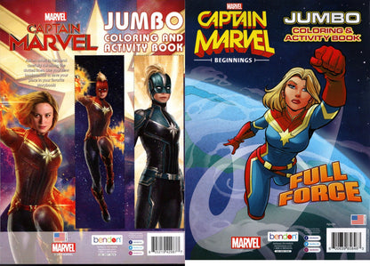 Captain Marvel - Jumbo Coloring & Activity Book (Set of 2 Books)