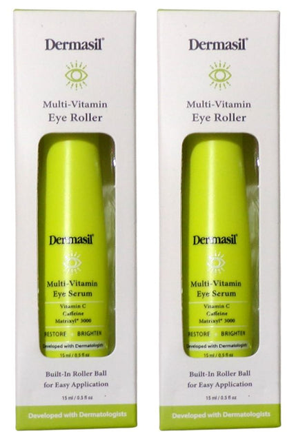 Dermasil Multi-Vitamin Eye Serum - Vitamin C, Caffeine, Matrixyl (Set of 2)