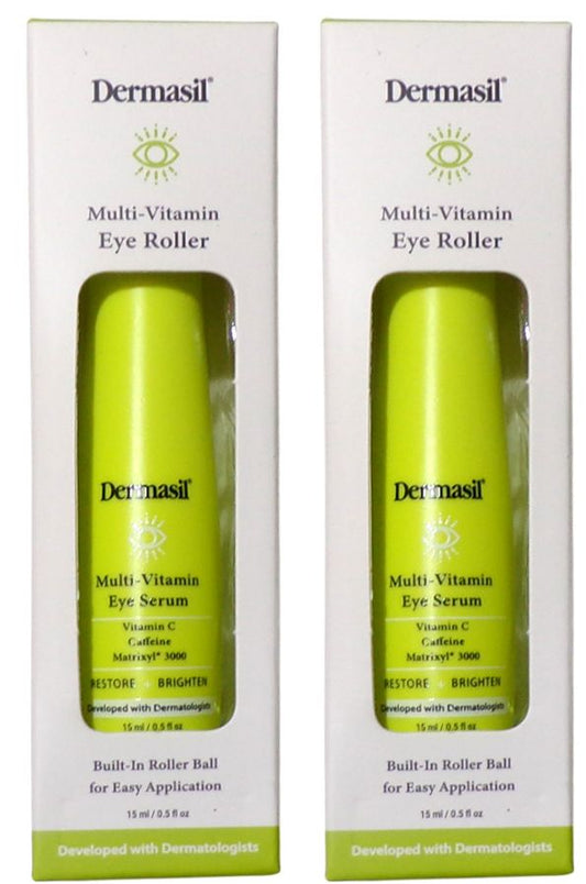 Dermasil Multi-Vitamin Eye Serum - Vitamin C, Caffeine, Matrixyl (Set of 2)
