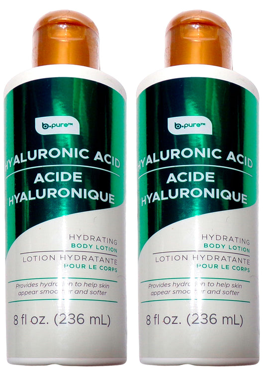 b-pure Hyaluronic Acid Hydrating Body Lotion 8 fl oz (Set of 2)