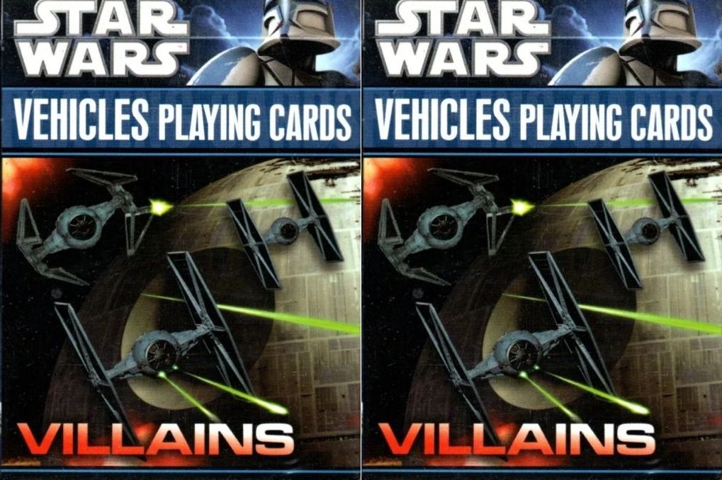 Star Wars Vehicles Playing Cards Villains (Set of 2)
