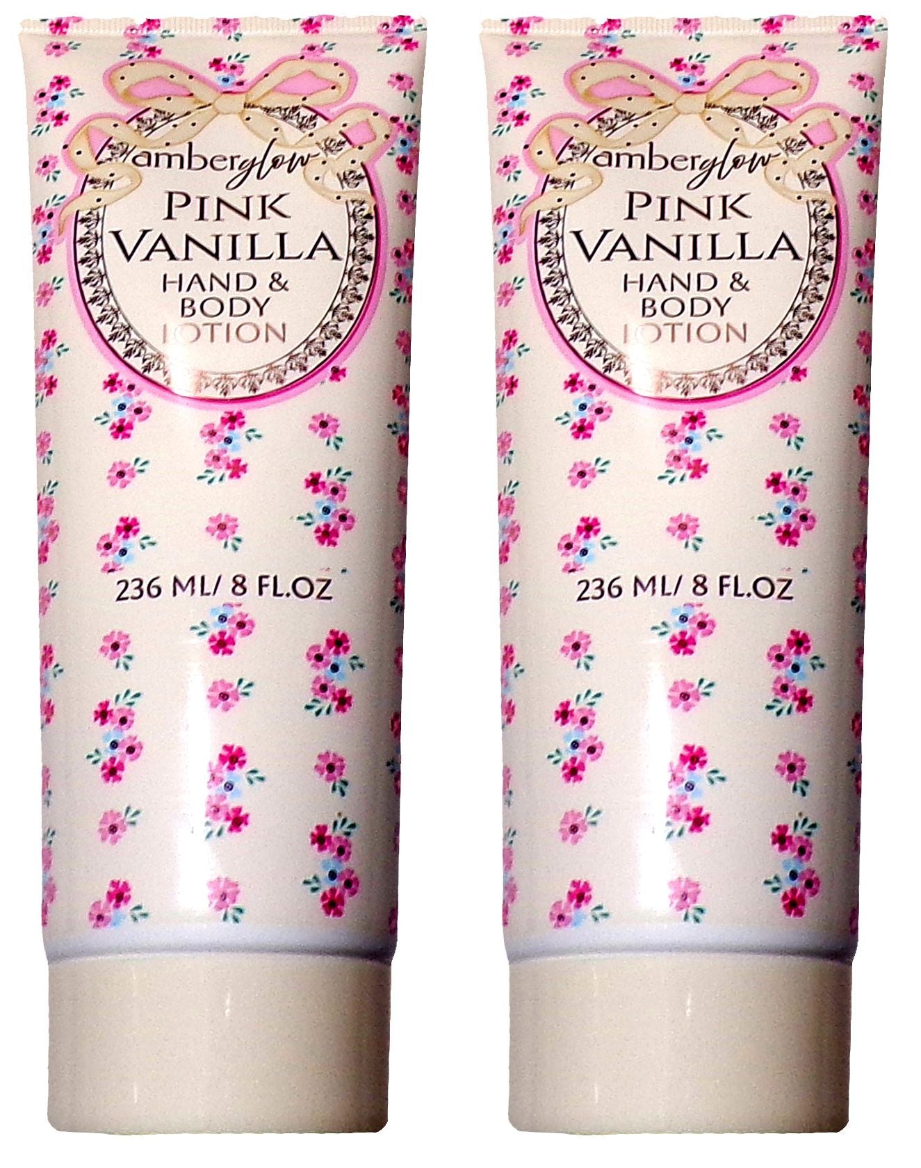 Amberglow Pink Vanilla Hand & Body Lotion 8 fl oz (Set of 2)