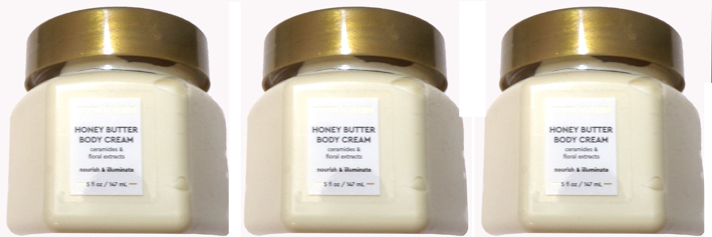 River & Rowe Honey Butter Body Cream (3-Pack / 5 fl oz / 147 mL each)