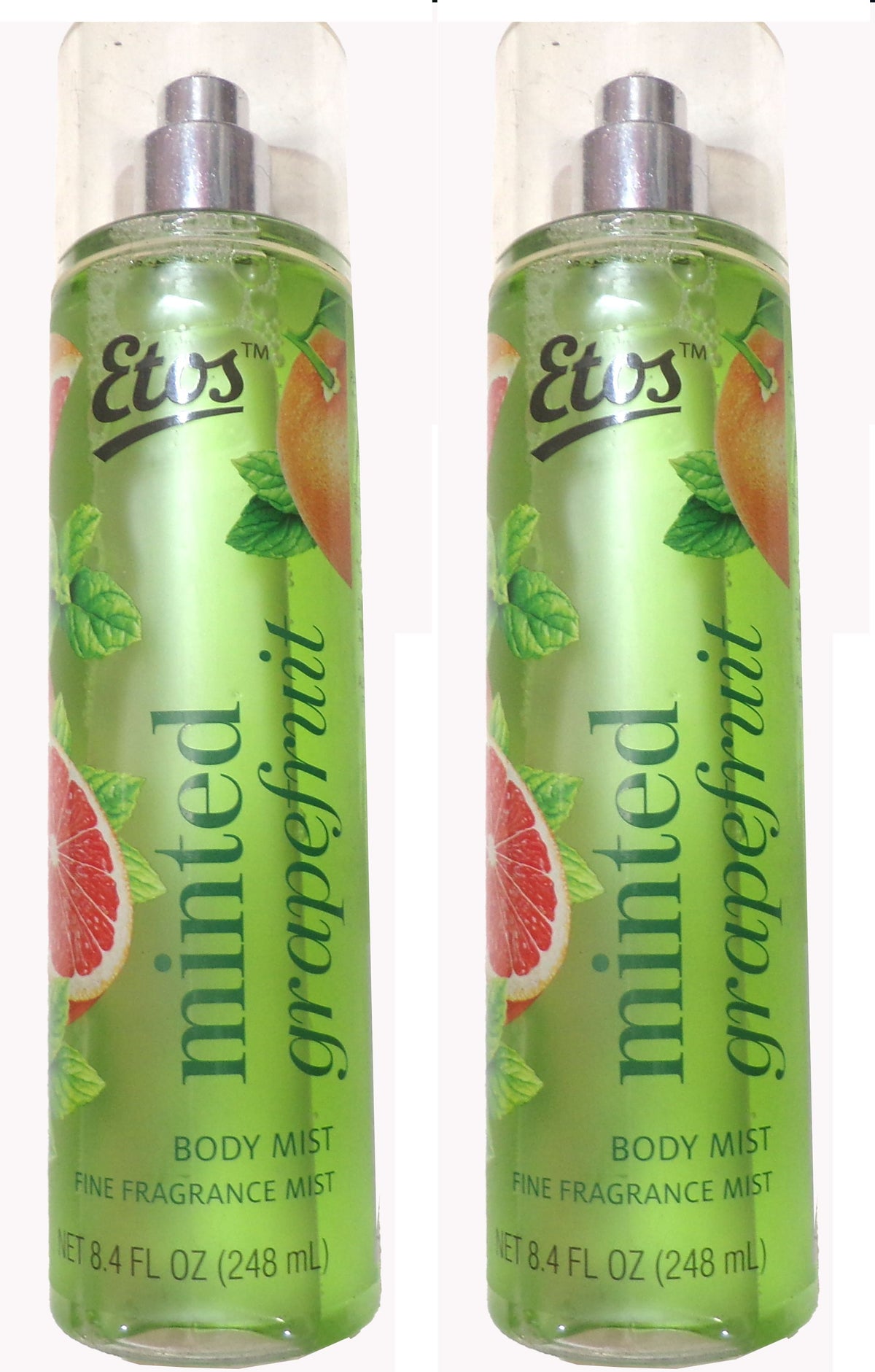 Etos Minted Grapefruit Body Mist (2-Pack / 8.4 FL OZ / 248 mL each)