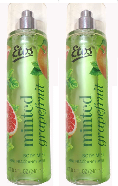 Etos Minted Grapefruit Body Mist (2-Pack / 8.4 FL OZ / 248 mL each)