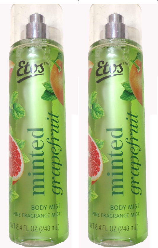 Etos Minted Grapefruit Body Mist (2-Pack / 8.4 FL OZ / 248 mL each)