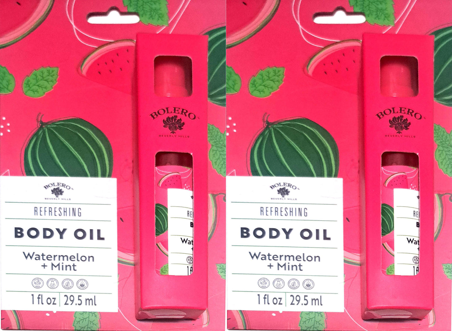 Refreshing Body Oil - Watermelon & Mint for all skin types 1fl oz./29.5ml