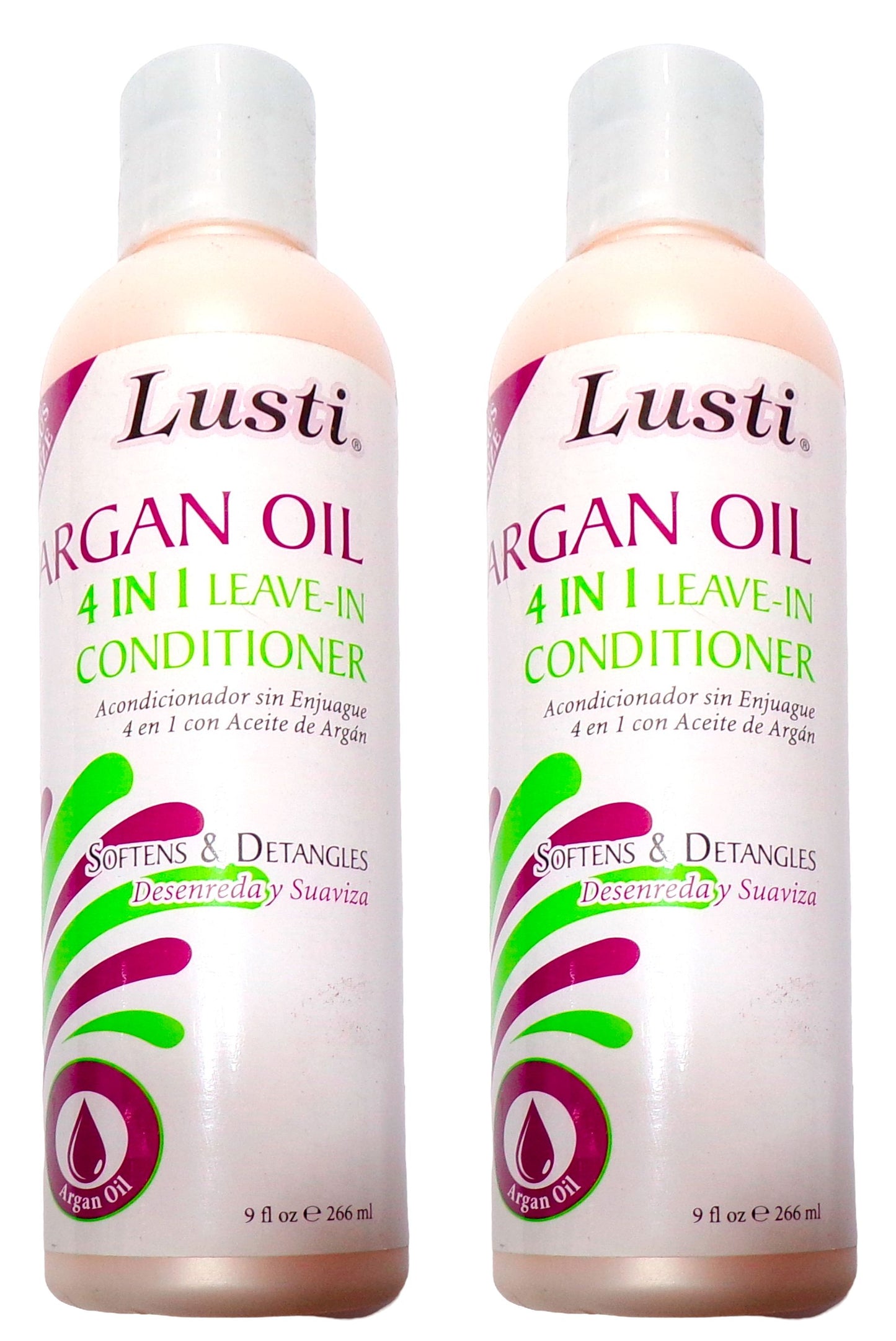 Lusti Argan Oil 4-in-1 Leave-In Conditioner, 8oz. (237ml) (Set of 2)