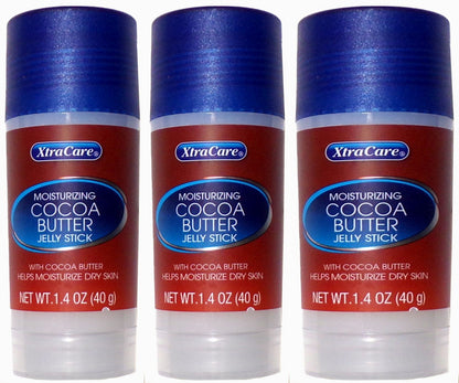 XtraCare Moisturizing Cocoa Butter Jelly Sticks 1.4oz each (Set of 3)