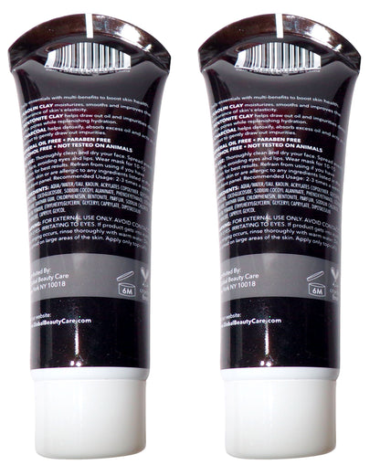 Power Bubbling Clay Mask - Bentonite, Koalin Clay & Charcoal 2.5 oz (Set of 2)