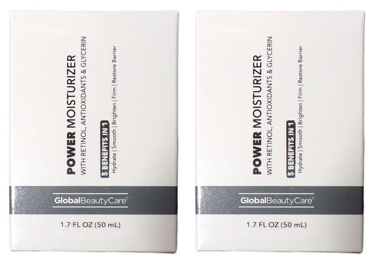 Global Beauty Care Power Moisturizer - Retinol 1.7 oz (Set of 2)