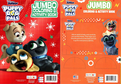 Disney Junior - Jumbo Coloring & Activity Book - Puppy Dog Pals (Set of 2 Books)