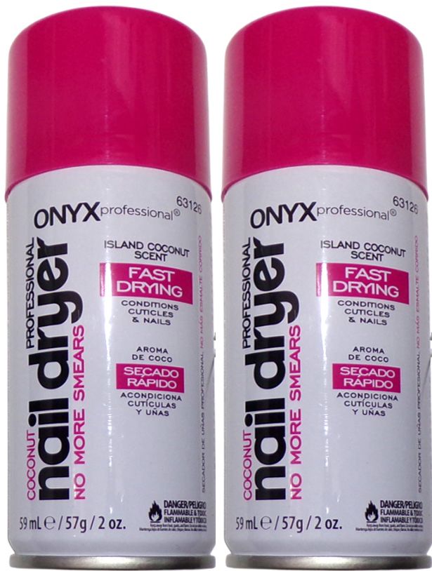 ONYX Professional Nail Dryer Island Coconut Scent Fast Drying 2 oz (Set of 2)