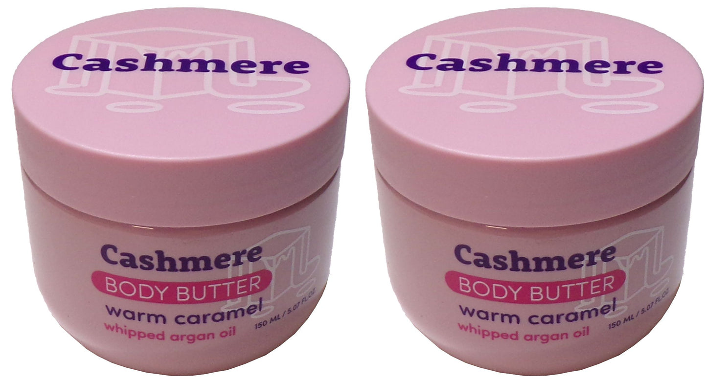 Cashmere Whipped Body Butter, Warm Caramel Scent, 150 mL (Set of 2)