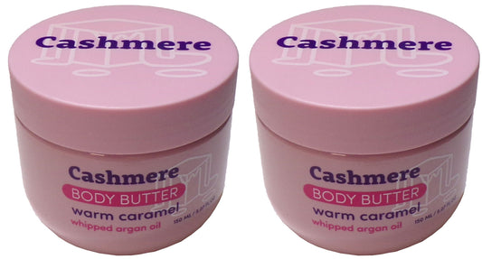 Cashmere Whipped Body Butter, Warm Caramel Scent, 150 mL (Set of 2)
