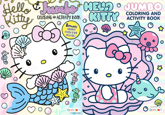 Hello Kitty - Jumbo Coloring & Activity Book (Set of 2 Books)