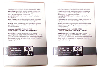 Global Beauty Care Power Moisturizer - Retinol 1.7 oz (Set of 2)