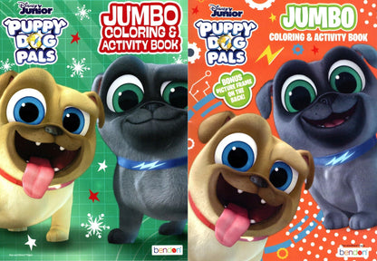 Disney Junior - Jumbo Coloring & Activity Book - Puppy Dog Pals (Set of 2 Books)