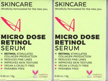 LASplash Skincare Micro Dose Retinol Serum 2-Pack, 0.56 oz.