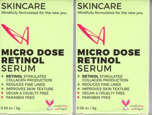 LASplash Skincare Micro Dose Retinol Serum 2-Pack, 0.56 oz.
