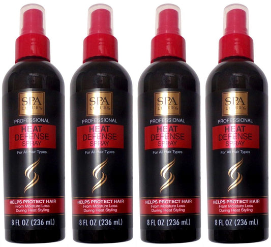 Spa Luxury Heat Defense Hair Spray-Protect & Shine Mist 8oz (Set of 4)