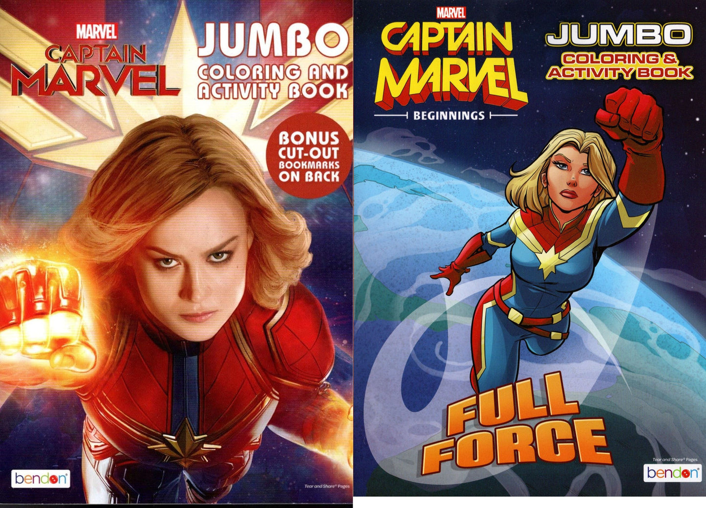 Captain Marvel - Jumbo Coloring & Activity Book (Set of 2 Books)