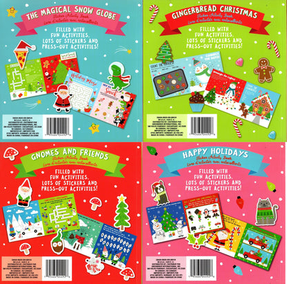 Share The Magical Snow Globe, Gingerbread Christmas, Gnomes, Happy Holidays - Sticker