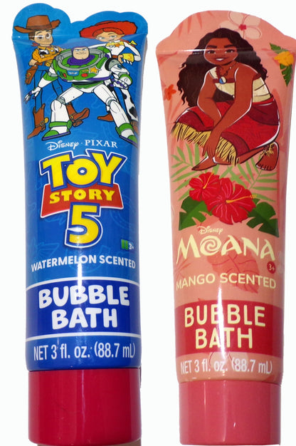 Disney Pixar - Toy Story & Moana Character Scented Bubble Bath 2-Pack, 3 fl oz