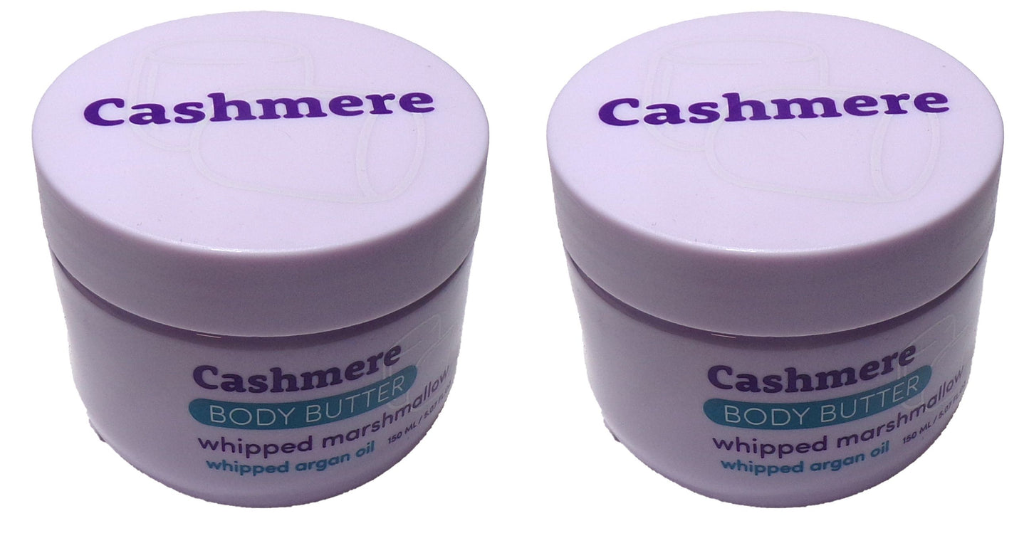 Cashmere Body Butter Whipped Marshmallow Scent with Argan Oil 5.07 fl oz Set