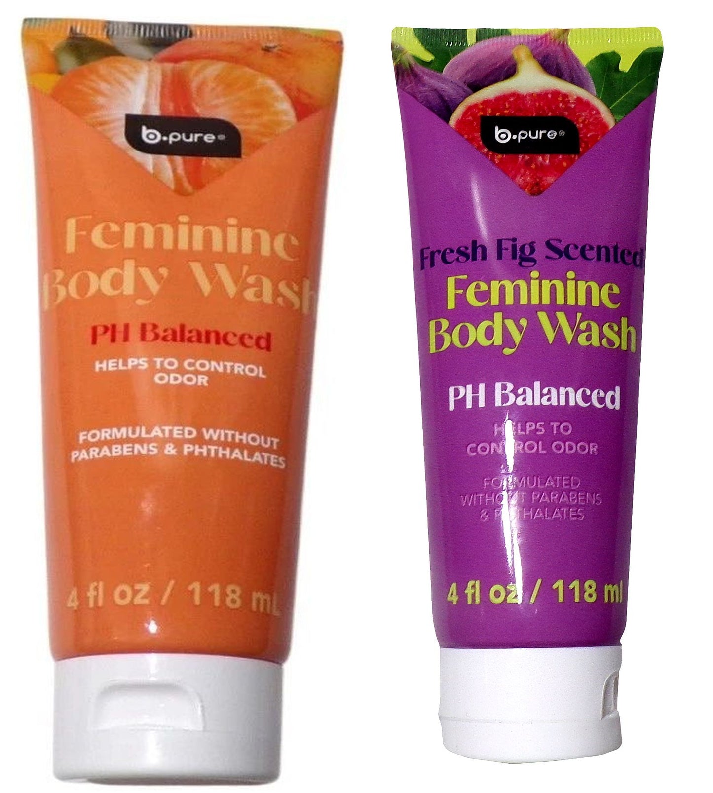 b pure Feminine Body Wash PH Balanced Helps to Control Odor & Fresh Fig 4 fl oz