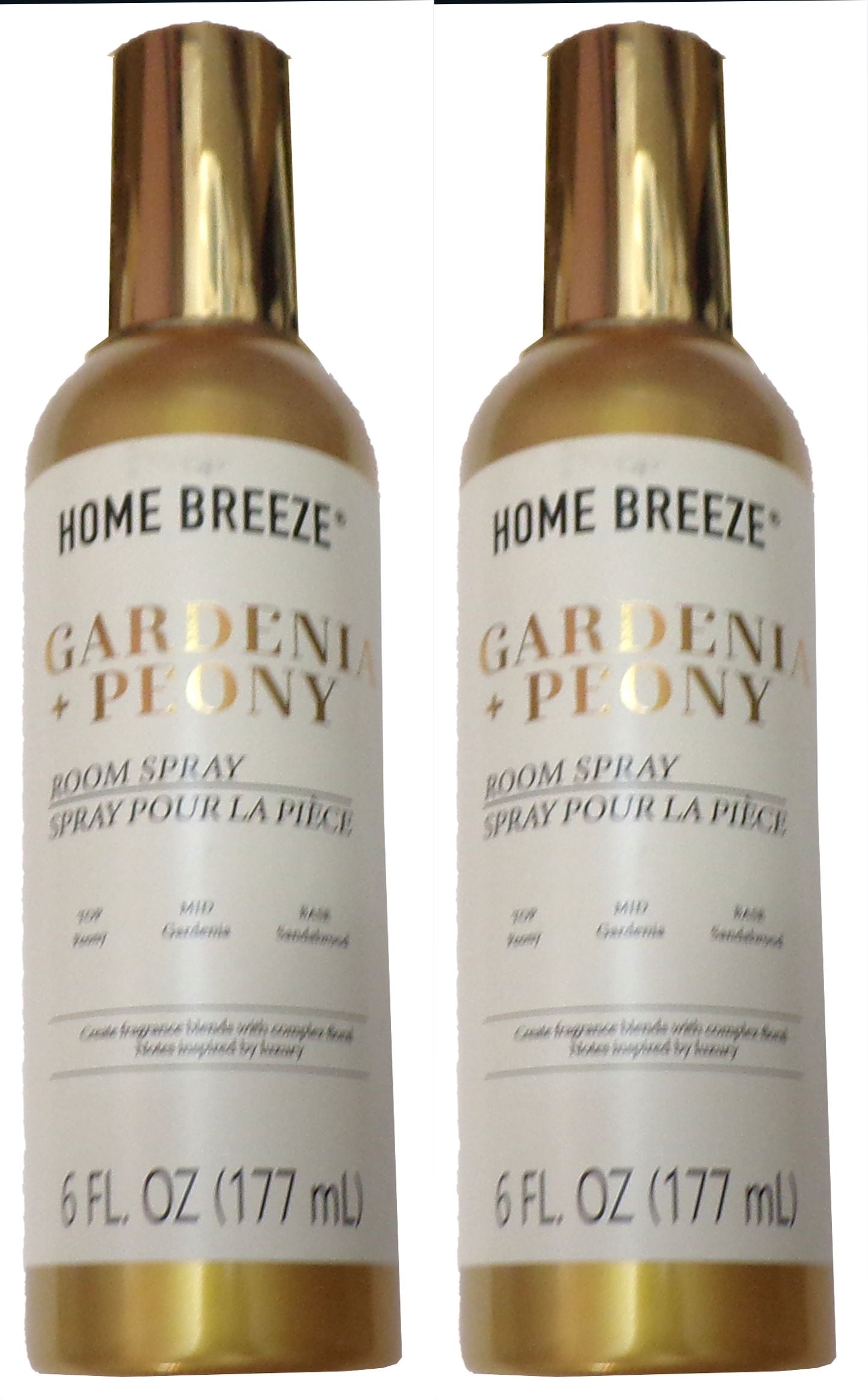 Home breeze Gardenia + Peony Room Spray 6 oz (Set of 2)