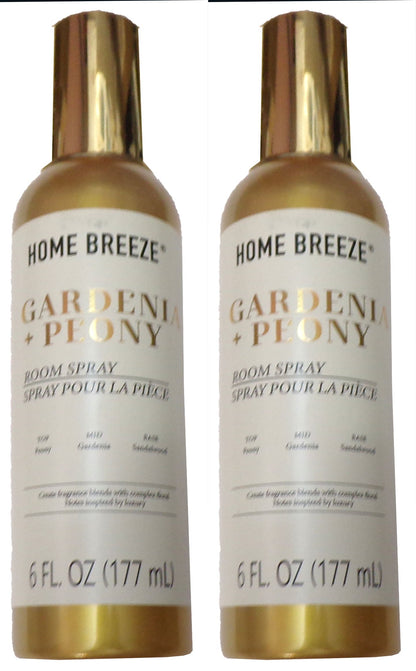 Home breeze Gardenia + Peony Room Spray 6 oz (Set of 2)